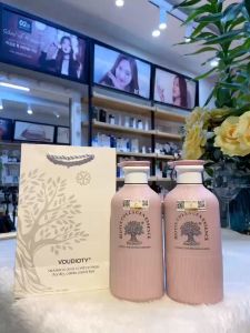 Cặp dầu x3 lần Biotin Collagen Essence Pink (màu hồng) hương nước hoa siêu mượt 1000ml