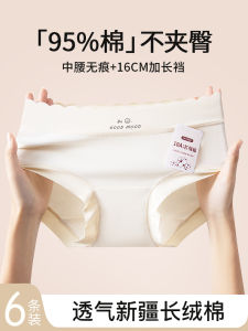 Pure Cotton Womens Underwear Long Velvet Breathable 10A Inner Short Pants Seamless Ladies Shorts Triangle Panty Briefs