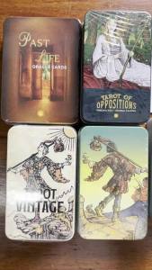 Metal Box Gilded Edition Back Rider Tarot Cards Deck With Paper Guidebook English Vision Classical Board Games