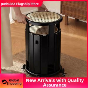 JUNHUIDA | Stackable Vintage Design Stool Circular Dining Stool