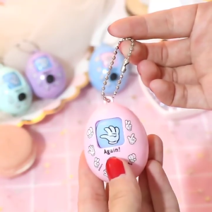 Scissors Paper Stone Game Egg Keychain Press Game Birthday Party Gift Children Day Gift