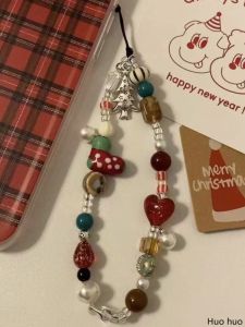 Christmas Socks Short Womens Style Mobile Phone Chain Camera Strap Anti-fall Pendant Fashionable Digital Accessories