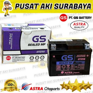 TERBARU AKI GS ASTRA GTZ5S ACCU MOTOR VIXION NINJA R 150 REVO SERIES ABSOLUTE REVO FIT SUZUKI SHOGUN R MTZ5S YTZ4V DTZ5S YTZ5S
