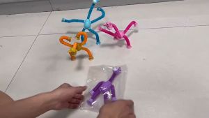 Happily Baby LED Deformation Telescopic Toy for Baby Cartoon Suction Cup Giraffe Toy Multi-functional Educational Toy