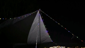 LED Lights Strip Camping Light Rechargeable Waterproof 36LED 10M 8 Modes Mood Lighting Strips 1800mah