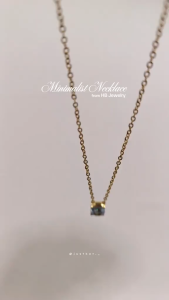 HB Jewelry QUINN Chain Classic Crystal Pendant Necklace For Daily Fashion Accessories - XL00176