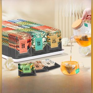 ชุดชาผสม 10 ชนิด ชาดอกกุหลาบ ชาดำ ชาเขียว ชาดอกสว่าน ชาปูเอ๋ย ชาเขียวสด ชาอูลัง บรรจุในถุงชา