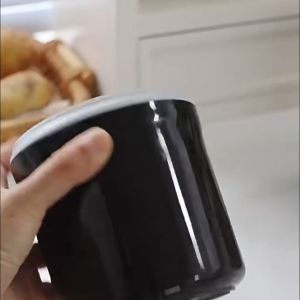 ANKOU Airtight Milk Powder Food Container with Anti 90% UV Protection - Circle Black (800ml)