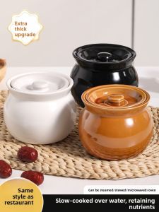 DEMING | Stew Pot with Lid for Steaming Birds Nest and Egg Pudding