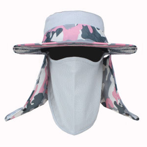 หมวกตกปลาชายกลางแจ้งแห้งเร็วป้องกันรังสียูวี หมวกปีกกว้างป้องกันแสงแดด หมวกนักประมง หมวกทรงกลม ฤดูร้อน 2024