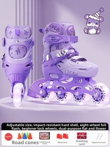 MIJAK | Adjustable Size Inline Skates for Girls 3-12 Years