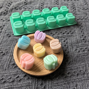 1pc 12 hole pumpkin shaped silicone mold used for chocolate desserts candies cookies cake decoration ornaments