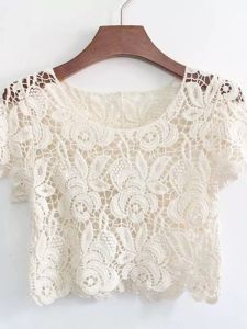 เสื้อคลุมไหล่ตัวเล็กแมตช์ตัวนอกแนวสวยหวานแบบสั้นสำหรับฤดูร้อนเสื้อคลุมลูกไม้ฉลุลายถักโครเชต์แบบบางสำหรับฤดูใบไม้ร่วงเสื้อคลุมผู้หญิงแมทช์ลุคง่ายเสื้อกันแดด