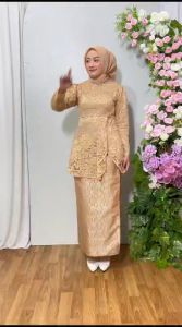 kebaya terbaru kinara kupu-kupu/rok songket/kebaya brukat/setelan dan atasan/kebaya wisuda/kebaya muslim
