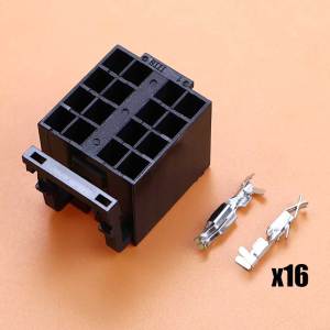 2/4/10Set 16Pin 3.5mm Auto Audio Cable Socket Automotive ISO Wire Plug Female Male Connector For Volkswagen VW Bora