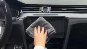 ผ้าล้างรถสองด้าน ผ้าเช็ดรถดูดซับน้ำอย่างดี