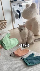 EZPET Sarung Tangan Grooming Silikon Haiwan Sarung Tangan Sikat Bulu & Urut Anjing Kucing Pet Silicone Hair Remover Grooming Glove Pet Hair Removal Glove Dog Cat Massage Brush Glove Pet Silicone Grooming Tool 宠物梳毛手套