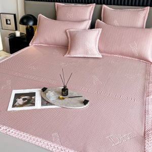 Luxurious Summer Ice Bean Bean Cooling Mat Bed Canopy Style 1.8x2x2 Meters Air Conditioned Silk Washable Bedding Cover