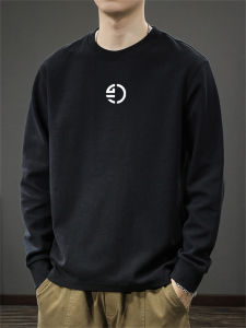 JIANMUJI | Men Autumn Winter Pure Cotton Heavyweight Long Sleeve T-shirt