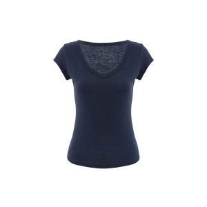 audwyn | V-Neck Slim Fit Snowy Cotton T-Shirt