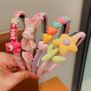 Summer Anti-Slip Toothbrush Hairband for Babies Girls Cute Forehead Fringe Styling Hair Accessories Korean Style Childrens Headwear
