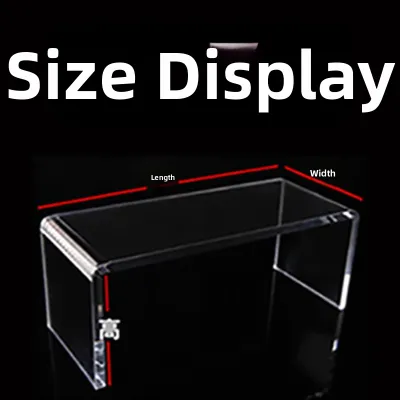 Acrylic U-Shaped Transparent Multi-Layer Desktop Display Stand Organizer Jewelry Storage Rack Dividers Figure Showcase Shelf