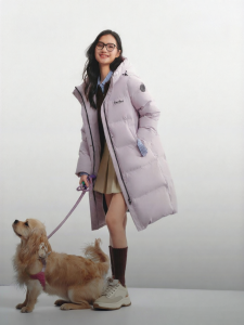 BOSIDENG | New Knee-length Warm Duck Down Coat for Women and Couples