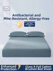 FANKJU | Class A Thickened Pure Cotton Antimicrobial Dust Mite-Resistant Brushed Bed Cover