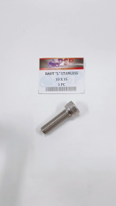 Baut "L" Stainless 10x35 (Harga 1 PC) - Baud Stanlis Baut 14 Kunci L 8 M10 Panjang 35 mm SUS 304