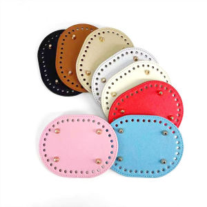 Oval Rectangle Round Crochet Bag Bottom Webbing Handmade DIY Knitted Bag Base Long Bottom Pad For Bag Making Craft Accessories