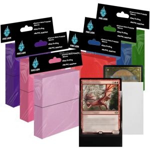 100PCS Premium Matte Card Sleeves Card Sleeves Compatible with MTG Pokemon Trading Cards and Sport Standard Sized Board Game