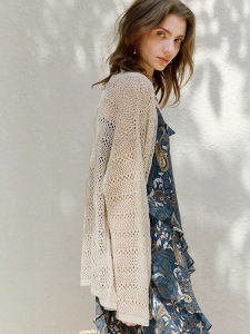 CHOEFULYN | French Style Hollow Out Summer Light Cardigan