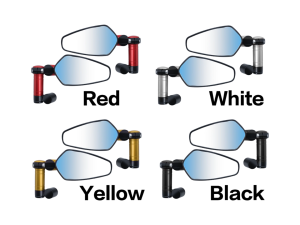 Free Shipping Alloy Clamp/ Bar End Mirror Universal Clean Flat Rear View Side Mirror 7/8 22Mm Adjustable