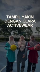 AsyiQmuslim Set Clara Activewear 2.0 Top Bottom - Black/Red/Indulgence (S-3XL)
