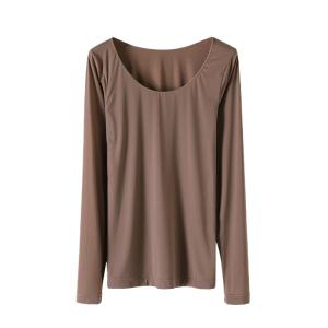 ZISU | เสื้อชั้นในผ้าไนลอนบางเฉียบสำหรับผู้หญิง เสื้อชั้นในแบบไร้รอยต่อ ป้องกันการซีดจาง ฤดูใบไม้ร่วง เสื้อชั้นในแบบสวมหัว ปกปิดผิวหนัง