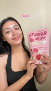 [BUY 1 GET 5] Fresh Strawberry Milk Collagen Drink With Chia Seeds 100g | Low Calorie Beauty Drink Powder