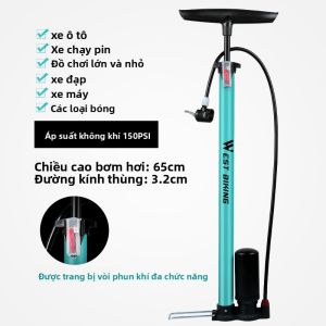 West Biking | Bơm Áp Suất Cao Di Động cho Xe Đạp và Xe Máy