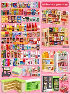 Mini Realistic Supermarket DIY Toys