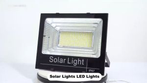 【BUY 1 TAKE 1】 solar lights with solar panel outdoor waterproof IP68 solar flood light LED solar light power  outdoor lighting garden lamp room night light bulb for courtyard automatic with remote control