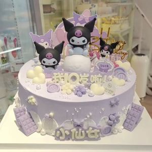 Kuromi Birthday Cake Decoration & Small Girls Props