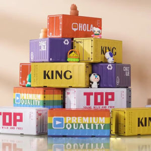 Iron Storage Box Retro Industrial Style Metal Miniature Container Model Decorative Storage Box Creative Model Display Piece