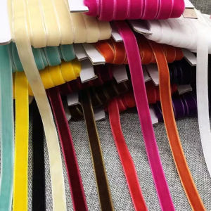 6mm 10yard Single Face Velvet Ribbon for Handmade Gift Bouquet Wrapping Supplies Home Party Decoration Handmade Velvet Tape