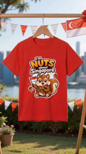 Singapore National Day Kids Red T-Shirt Family Matching Outfit - IM NUTS about Singapore