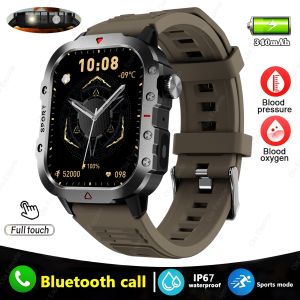 2025 New Military GPS Smart Watch Men Flashlight Compass Waterproof Outdoor Sport Tracker Bluetooth Call Smartwatch