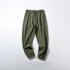 Quần Dài Nam Ống Rộng Thời Trang Mùa Đông Dày Dặn Chống Gió Lông Cừu Quần Dài Thường Ngày Cạp Chun