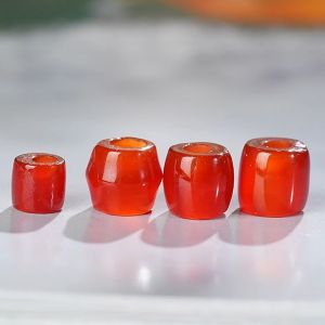 Phụ Kiện Trang Sức B52 Si Ma Liao Jin Hạt Rời Hạt Đỏ Agate Hạt Nhỏ Vòng Tay Vòng Cổ Trang Trí Phụ Kiện Thời Trang
