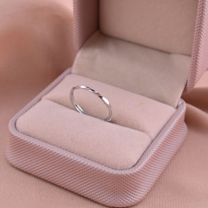Nhẫn Bạc Nguyên Chất 925 Sóng Biển Cho Nữ Thiết Kế Đơn Giản Hở Thời Trang Thanh Lịch Nhẫn Ngón Trỏ Trang Sức Phụ Kiện