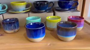 Japanese Coarse Pottery Kiln Flow Glaze Ceramic Cup Retro Master Single Mug Creative Tableware For Tea Household Daily Use