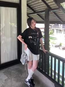 T-Shirt Wanita Lengan Pendek Ukuran Besar Tren Musim Panas 2025