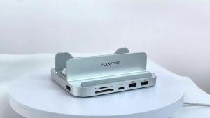 PULWTOP Mac mini M4 Dock with HDMI 4K & M.2 SSD USB A/C 10Gbps USB A 2.0 Audio SD/TF for Mac mini M6 M5 Pro M4/M4 Pro